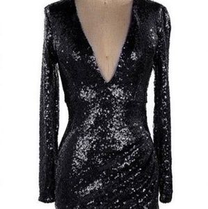 Black Sequin Dress